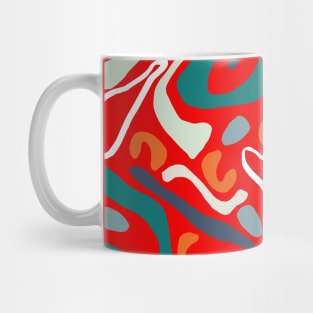 Abstract Lines And Soft Colors Mug